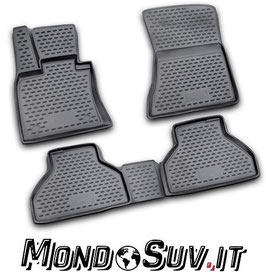 Set 4 Tappeti Auto Gomma con Bordo BMW X5 E70