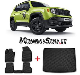 Kit Tappeti + Vasca Gomma 3D Jeep Renegade 2014-2019