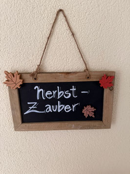 Schild Herbstzauber beige mittel - Nr. 1