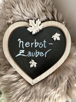 Tafel Herz "Herbstzauber"