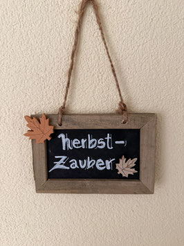 Schild Herbstzauber beige mittel - Nr. 3