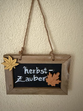 Schild Herbstzauber beige mittel - Nr. 2