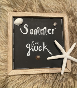 Holzschild "Sommerglück"