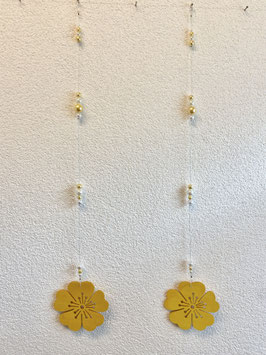 Blumenhänger gelb klein