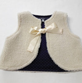 Gilet de berger enfant écru