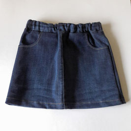 Jupe fille jeans bleu foncé