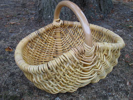 Einkaufskorb aus Rattan-Peddigrohr natur