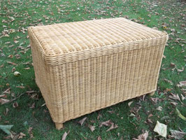 Fußhocker, Sitzhocker aus Rattan