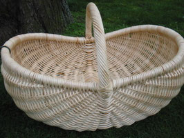 Kaminkorb, Holzkorb, Zeitungskorb, Erntekorb aus Rattan