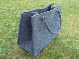 Handtasche, Einkaufstasche aus grauem Filz