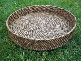 Tablett aus Rattan