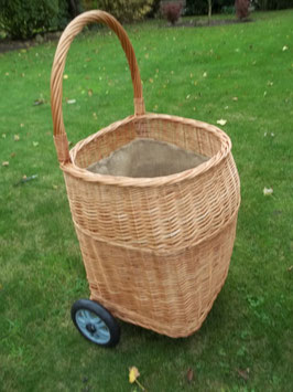 Kaminholz - Korbwagen, Einkaufswagen, Marktwagen, Trolly für Kaminholz