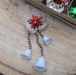Kersthanger zilver, kerstster (7299)