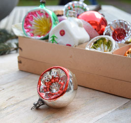 Deukbal zilver/rood (4781)