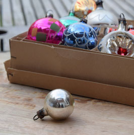 Feathertree kerstbal zilver (6762)