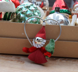 Gablonzer hartje met kerstman (8141)