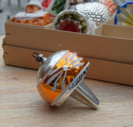 Tol zilver/oranje, versierd (7848)