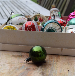 Feathertree kerstbal mosgroen (6830)