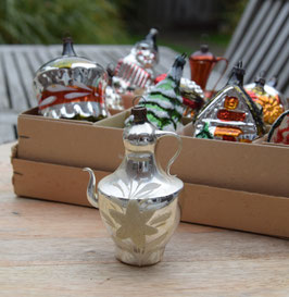 Koffiepotje groot zilver, gesuikerd (7820)