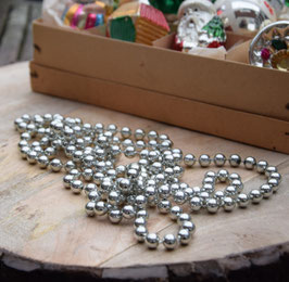 Kralenslinger zilver kunststof (5080)