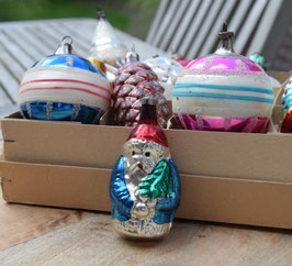 Kerstman zilver/blauw/rood (7719)