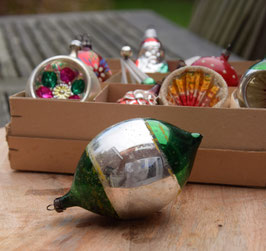 Pegel groot zilver/donkergroen (7974)
