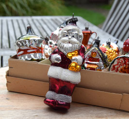 Kerstman XL bordeauxrood, gesuikerd (7839)