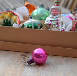 Feathertree kerstbal roze (7065)