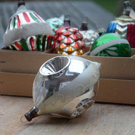 Pegel met deuken groot zilver, mat/glans (8012)
