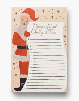 Rifle Paper Co. Notepad 'Santa's list'