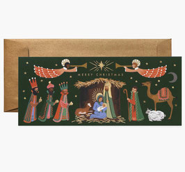 Rifle Paper Co. kerstkaart 'Holiday nativity'