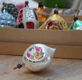 Pegel met deuk zilver/roze/geel (7599)
