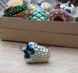 Tros druiven zilver/blauw (7237)