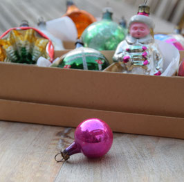 Feathertree kerstbal roze (7061)