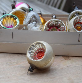 Deukbal zilver glans/mat, rode deuk (6906)