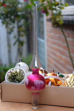 Piek zilver/roze, gesuikerde bomen (7879)
