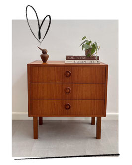 Vintage teakhouten ladekastje SMI, jaren 60