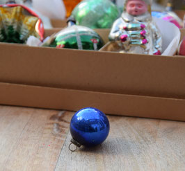 Feathertree kerstbal diepblauw (7045)