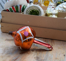 Tol zilver/oranje, versierd (7799)