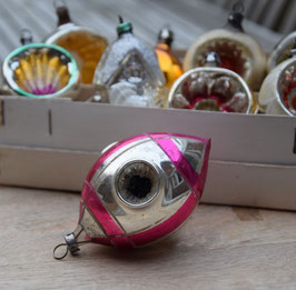 Pegel met deuken zilver, roze/blauw (6952)