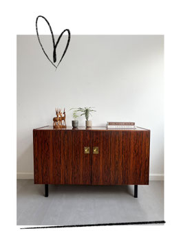 Vintage Rosewood palissander kastje, jaren 60