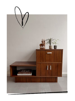 Vintage palissander kastje, jaren 60