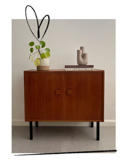 Vintage teakhouten kastje, jaren 60