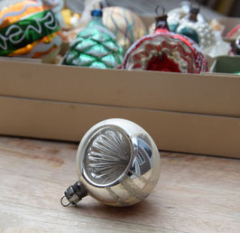 Deukbal zilver glans/mat, zilver glitter (7288)