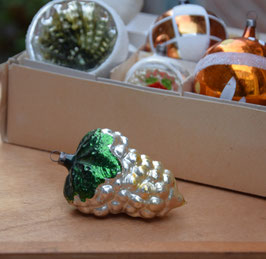 Tros druiven groot zilver/groen (7964)