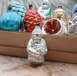Kerstmannetje zilver, gesuikerd (6425)