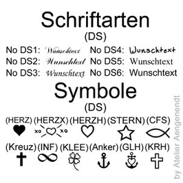 Zusatz Option: Gravur auf Rückseite