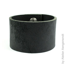 Lederarmband Kansas schwarz mit Wunschgravur UNISEX NEU ON/EG