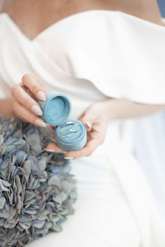 Ringbox rund, Farbe OCEAN BLUE