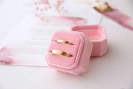 RINGBOX ACHTECK , FARBE ROSE